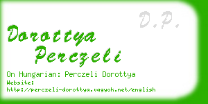 dorottya perczeli business card